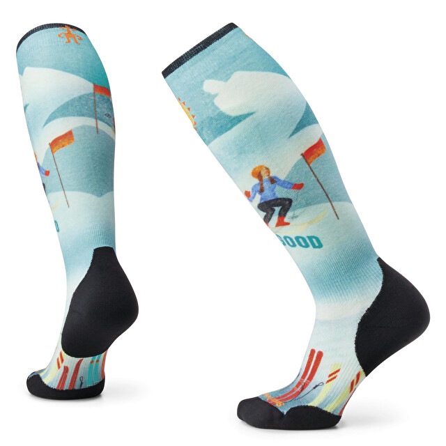 Calze da sci Targeted Cushion OTC con stampa Snow Bunny da donna - Calze per Donna | SMARTWOOL