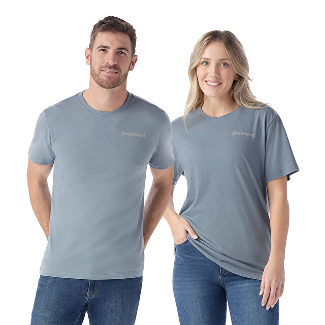 Kurzarm-T-Shirt mit Nature's Vibes-Print Slim Fit - Kleidung Outlet | SMARTWOOL