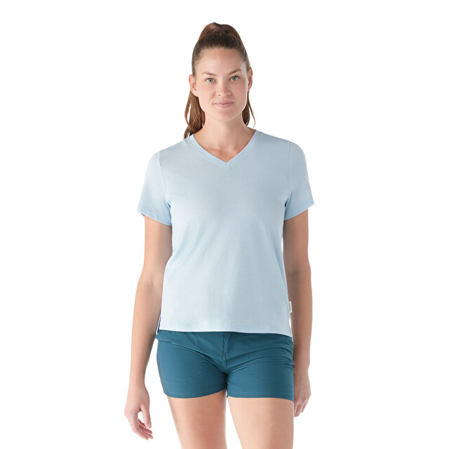 Women's Perfect V-Neck Short Sleeve Tee - Gifts for Women's City Dwellers | SMARTWOOL