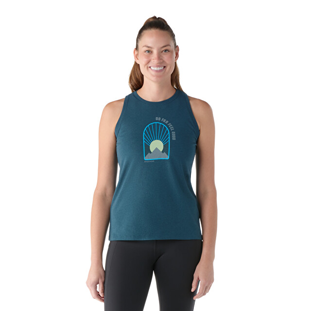Women's Morning View Graphic Tank - Summit Chasers | SMARTWOOL