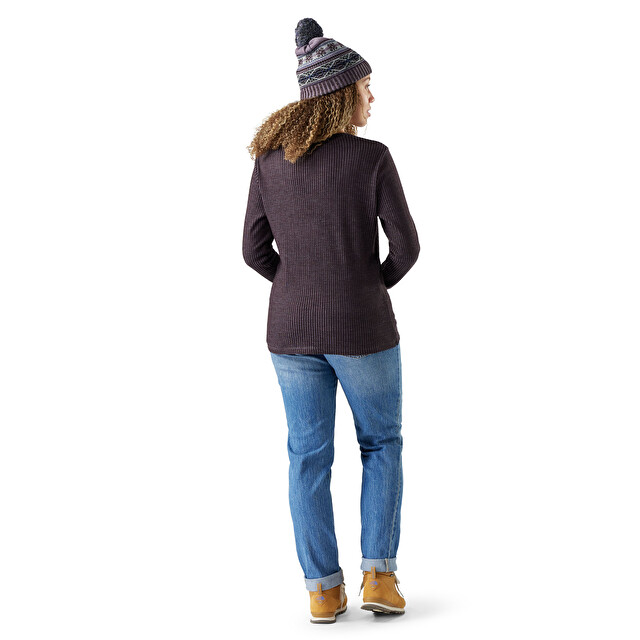 Top a coste con girocollo Thermal Merino da donna - Abbigliamento per Donna | SMARTWOOL