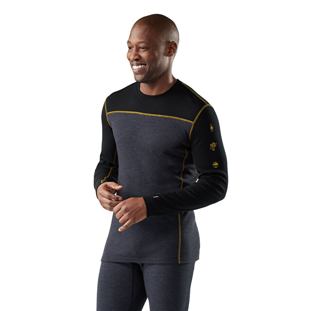 Men's Classic Thermal Merino Base Layer Colorblock Crew - Men's Apparel | SMARTWOOL