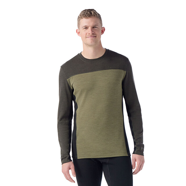 Men's Classic Thermal Merino Base Layer Colorblock Crew - Men's Apparel | SMARTWOOL