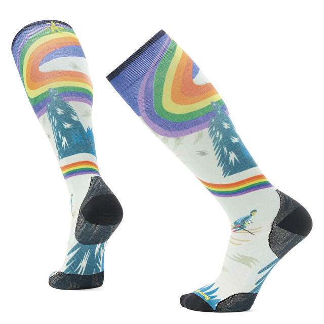Chaussettes de ski Zero Cushion OTC avec imprimé Rainbow Trails - Soldes Chaussettes Homme | SMARTWOOL
