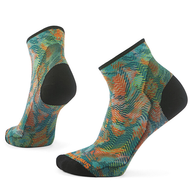 Calze da ciclismo Zero Cushion Ankle con stampa Jungle Music da donna - Calze per Donna | SMARTWOOL