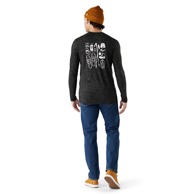 Men's Merino Hemp Blend Gear Up Long Sleeve Graphic Tee - Men's Apparel | SMARTWOOL