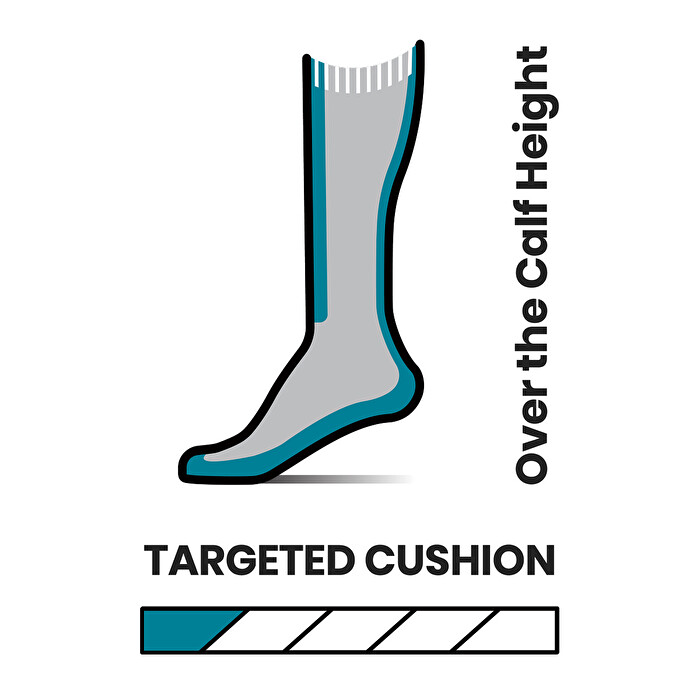 Chaussettes de ski Targeted Cushion OTC col. Bleu