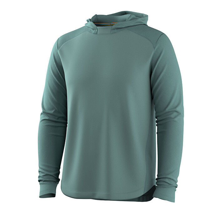 Felpa con cappuccio Active Mesh da uomo col. Verde