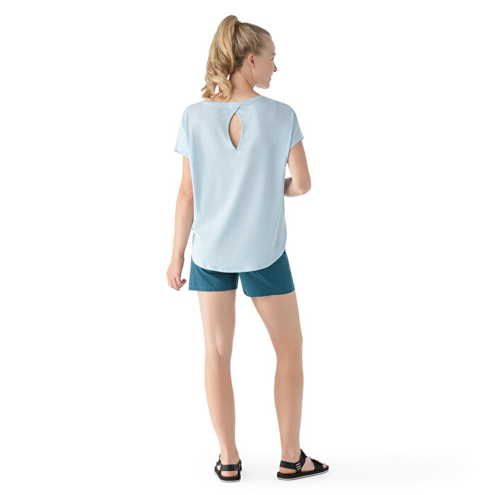 (取寄) スマートウール レディース ショート スリーブ スイング トップ Smartwool women Short Sleeve Swing Top Black Women's Short Sleeve Swing Top - Smartwool CA