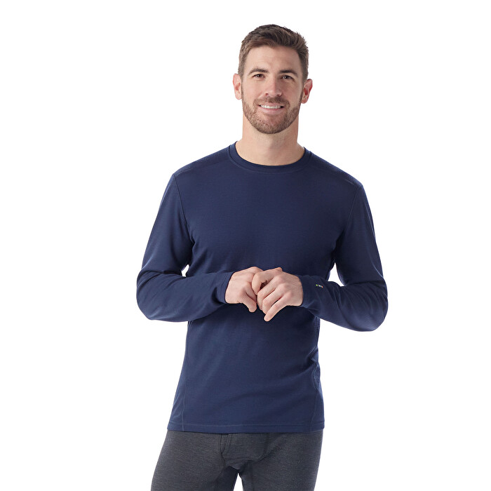 Men s Classic Thermal Merino Base Layer Crew col. Blue Smartwool