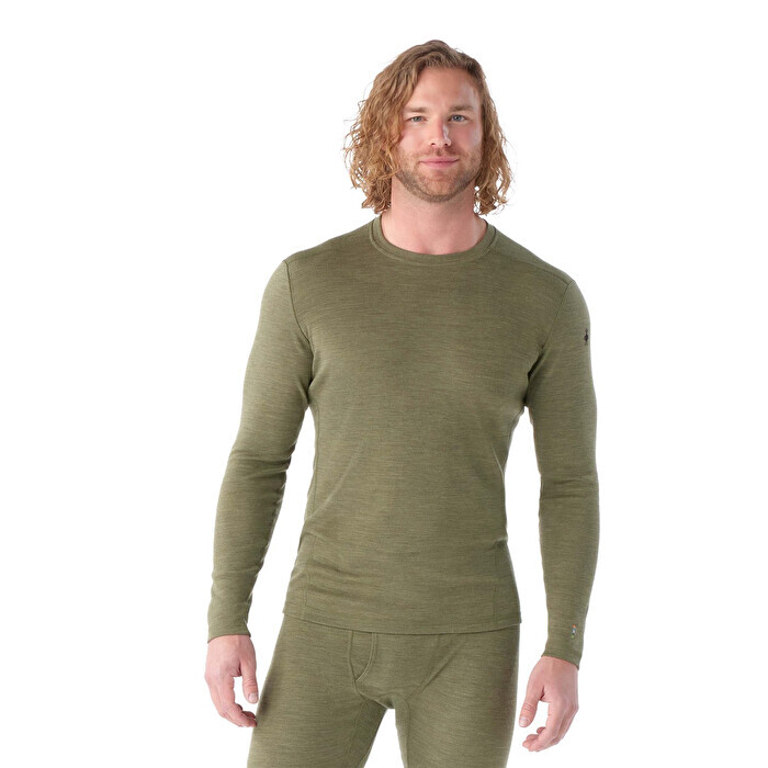 Men's Warm Long Sleeve Top - 100% Merino Wool - Thermal Underwear Base Layer