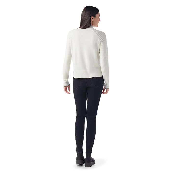 Women's Edgewood Mock Neck Sweater col. White | Smartwool®