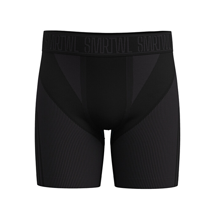 Smartwool INTRAKNIT THERMAL MERINO BASE LAYER 1/4 ZIP - Jersey De Punto - Black/white/negro