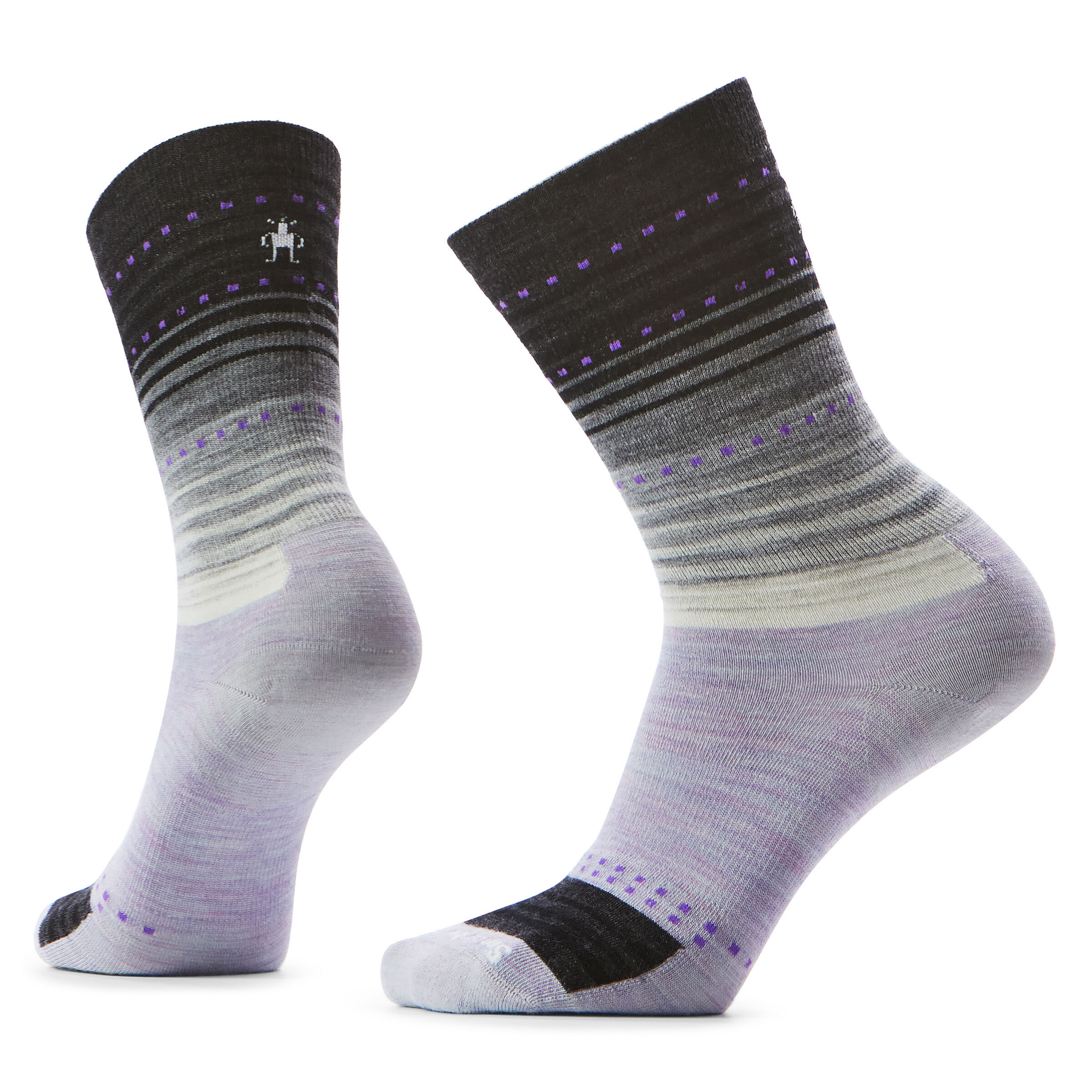 Smartwool Calze Da Sci Donna – Zero Cushion, Extra Stretch OTC, In Lana Merino, Tecnologia Indestructawool, Grigio/Blu