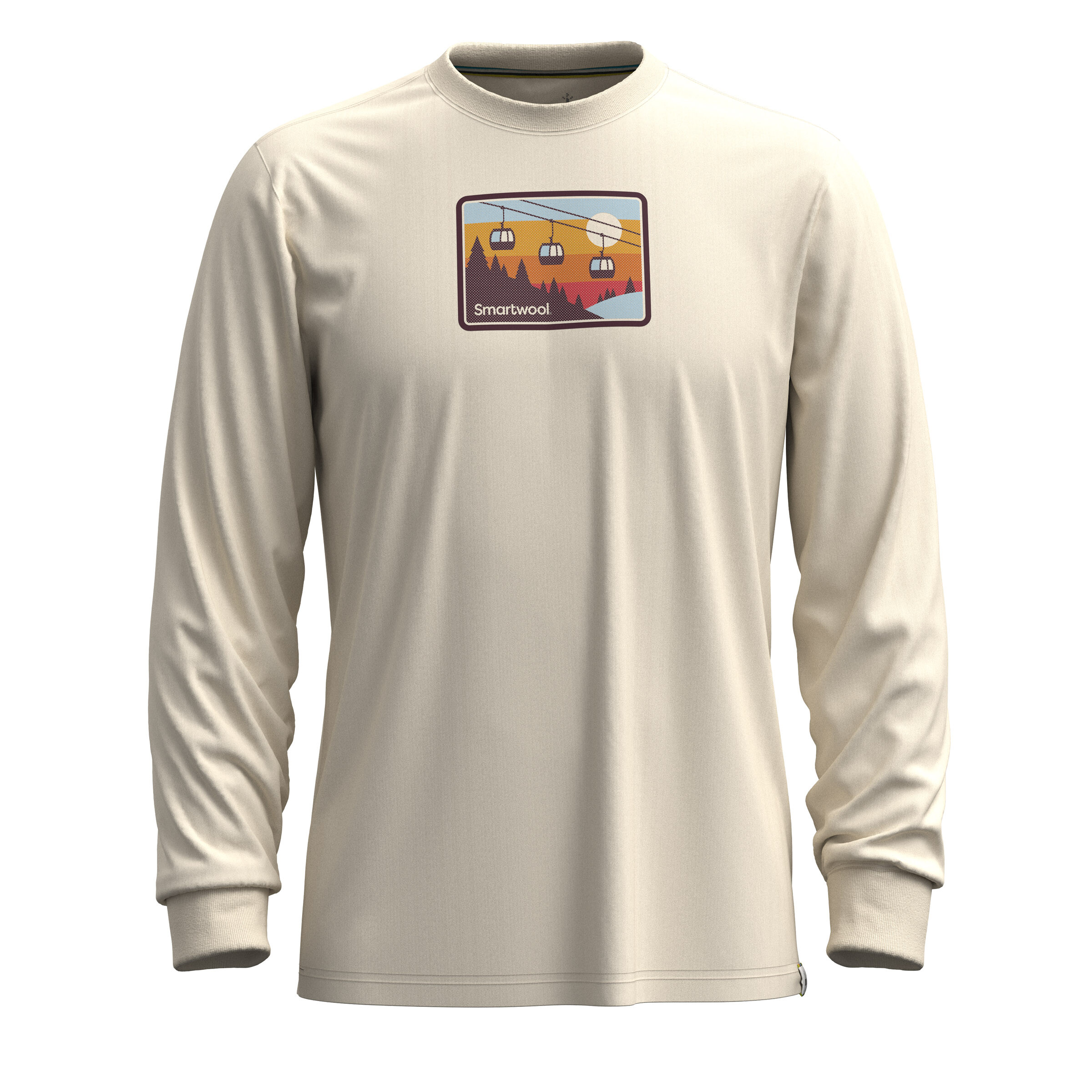 Gondola Ride Graphic Long Sleeve Tee col. Neutral | Smartwool®