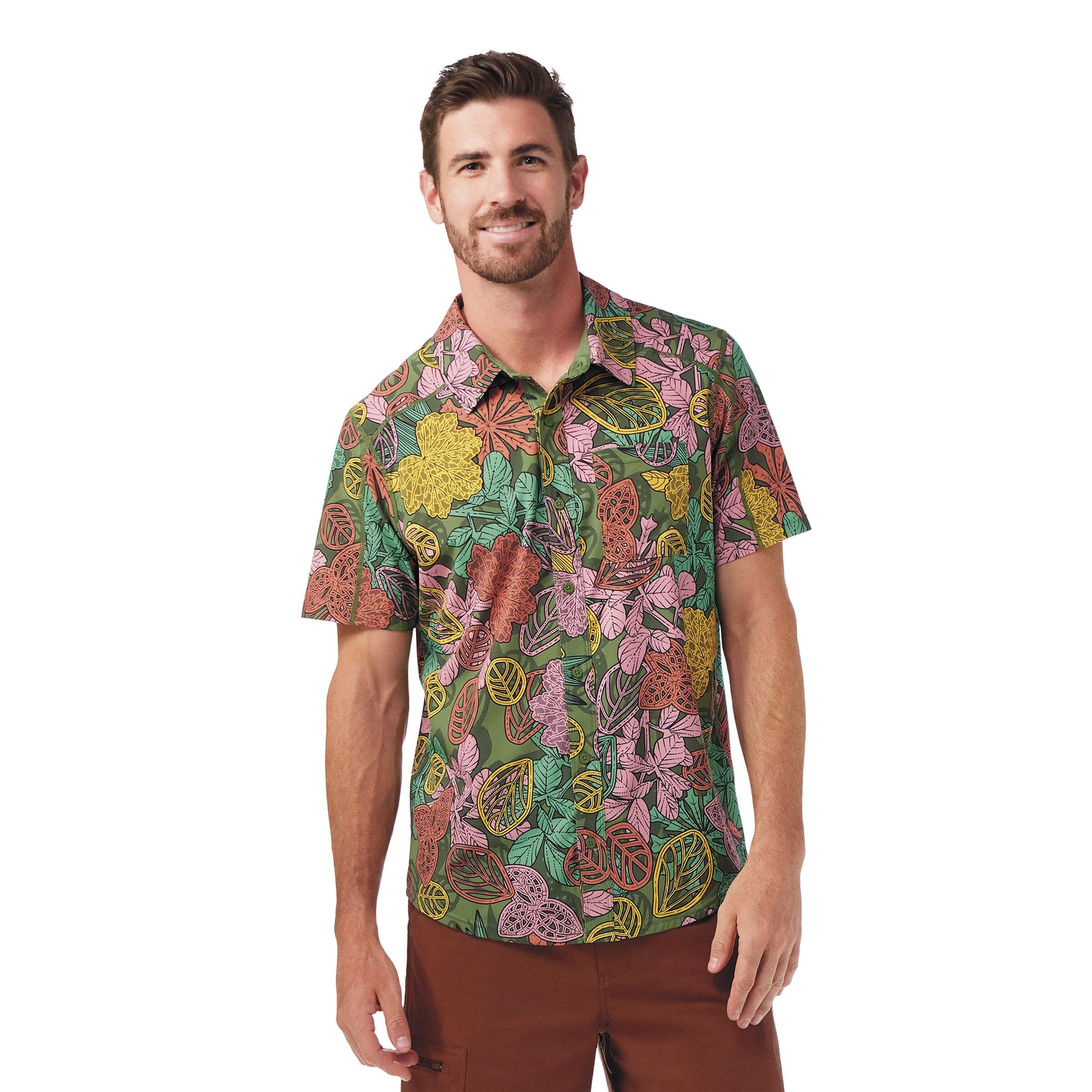 Lambretta Heren pied-de-poule poloshirt met korte mouwen, marineblauw, S