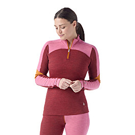 New Smartwool Classic Thermal Merino Base online Layer Colorblock 1/4 Zip