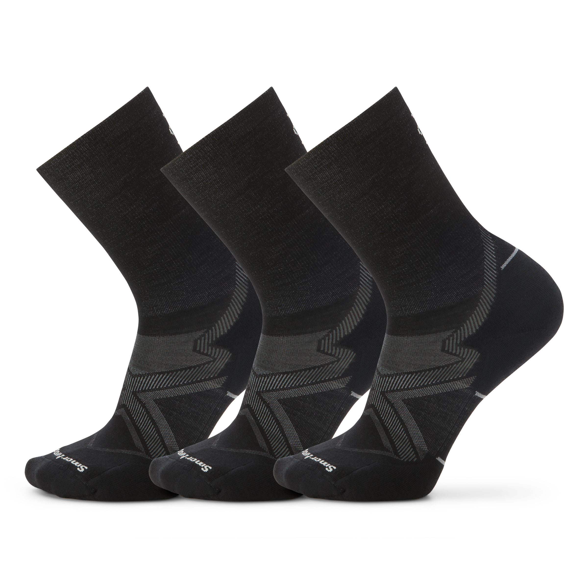 Run Cold Weather Targeted Cushion Crew Socks col. Black | Smartwool®
