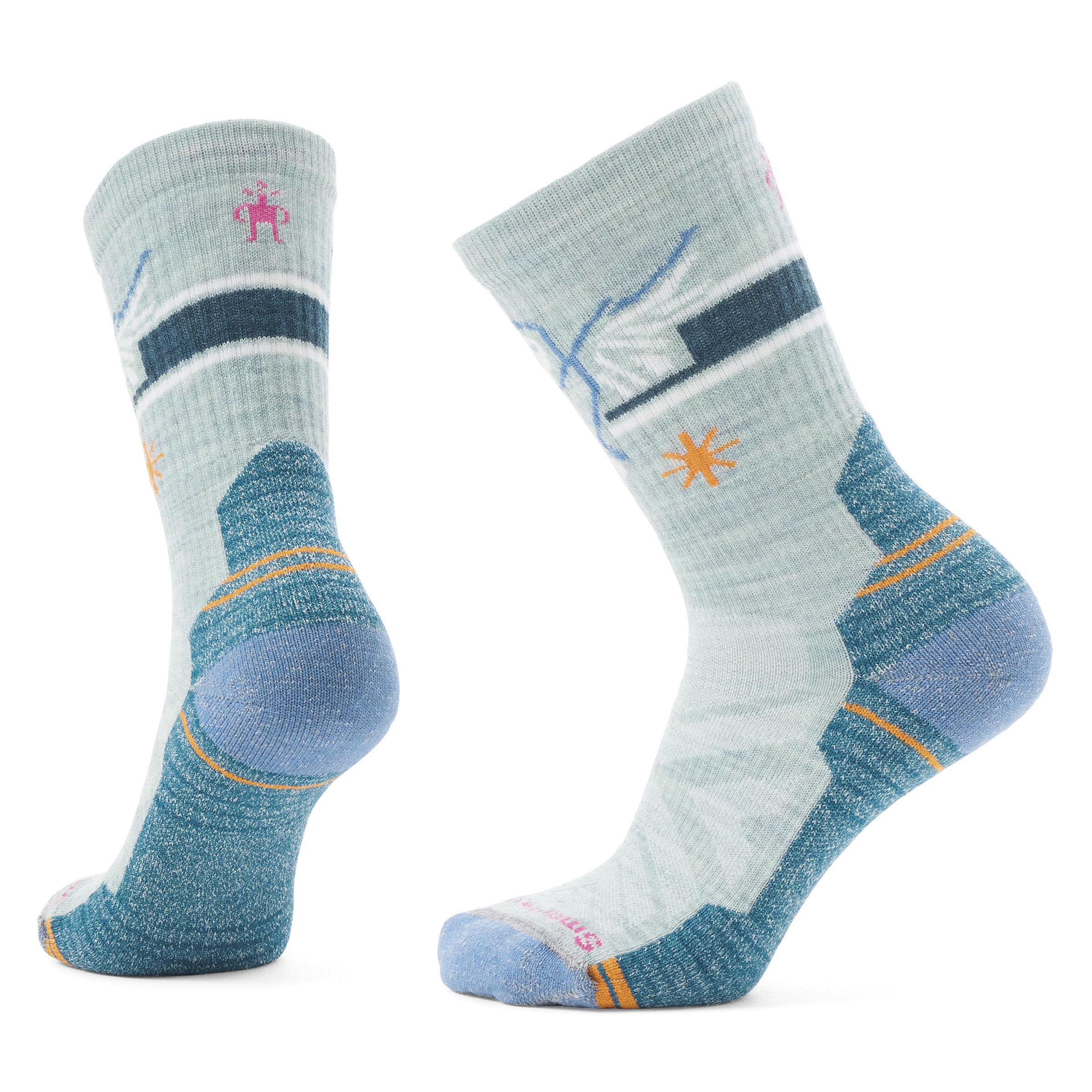 Chaussettes Randonnée Smartwool Margarita – Femme, Cheville, Ultra Violet, Taille L
