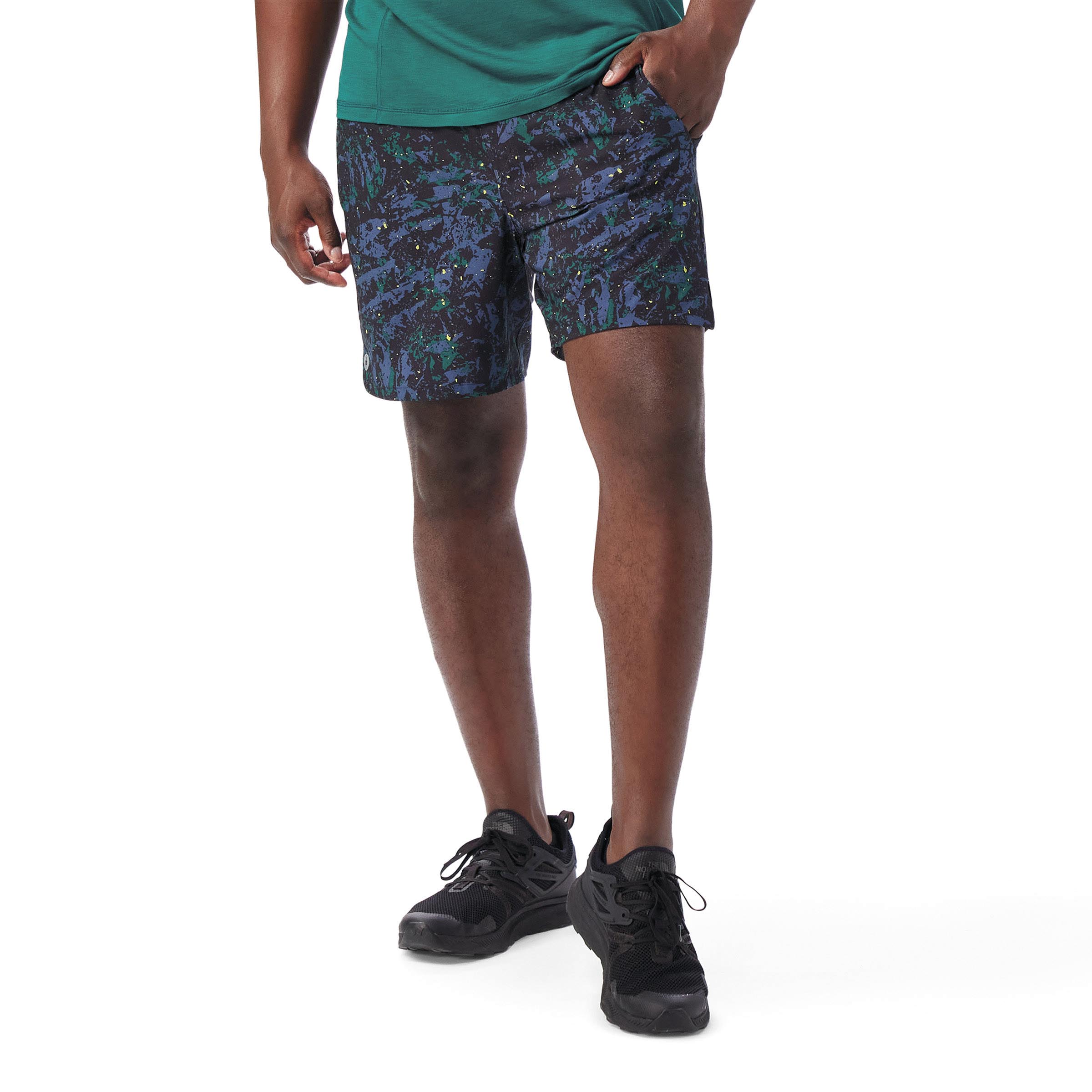 Short De Randonnée Smartwool Homme - Bleu - Taille L - 5 Pouces - Stretch - Occasion