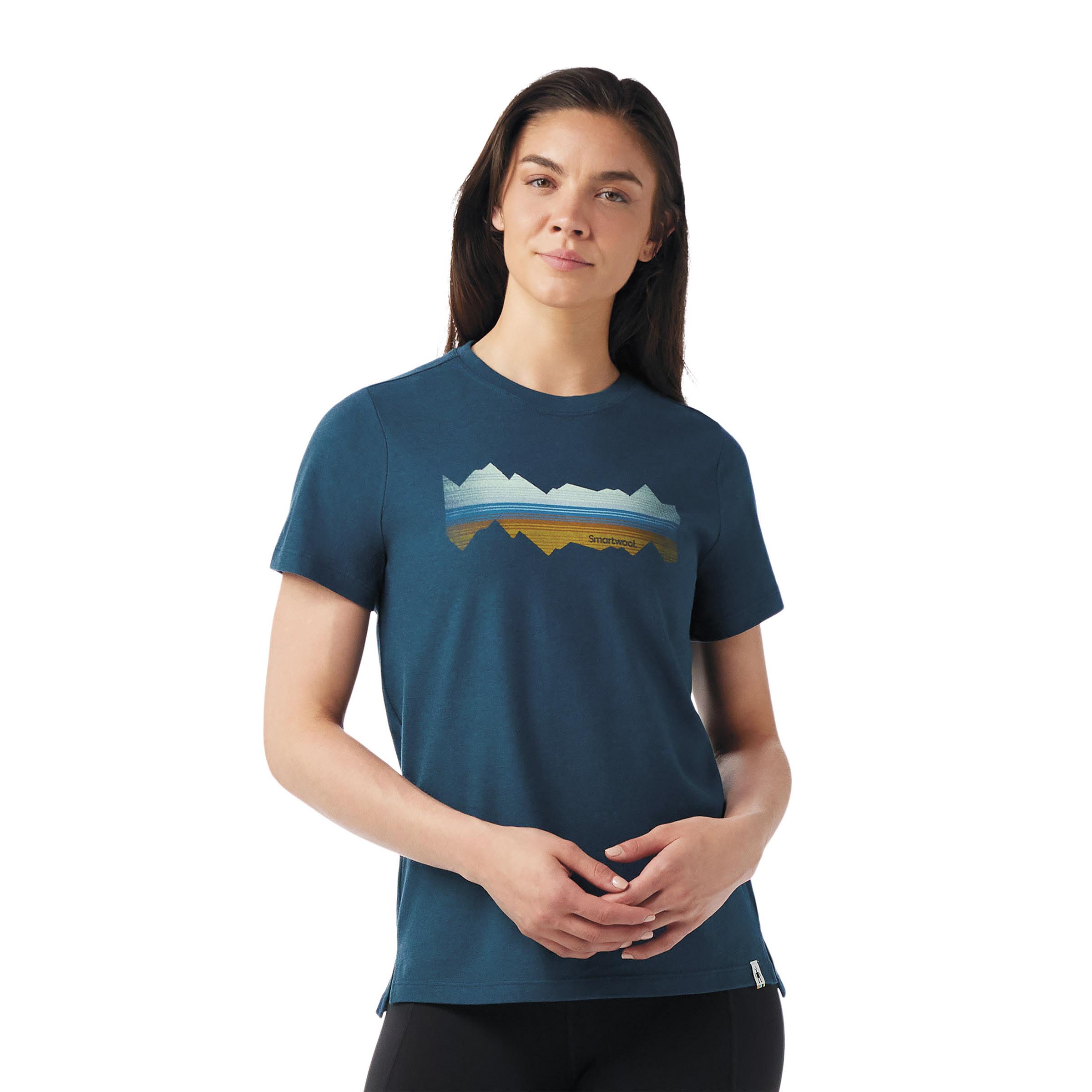 (取寄) スマートウール レディース オサ ベガ ショート スリーブ グラフィック ティー Smartwool women Osa Vega Short Sleeve Graphic Tee Fern Green Smartwool Women's Osa Vega Short Sleeve Graphic Tee - High