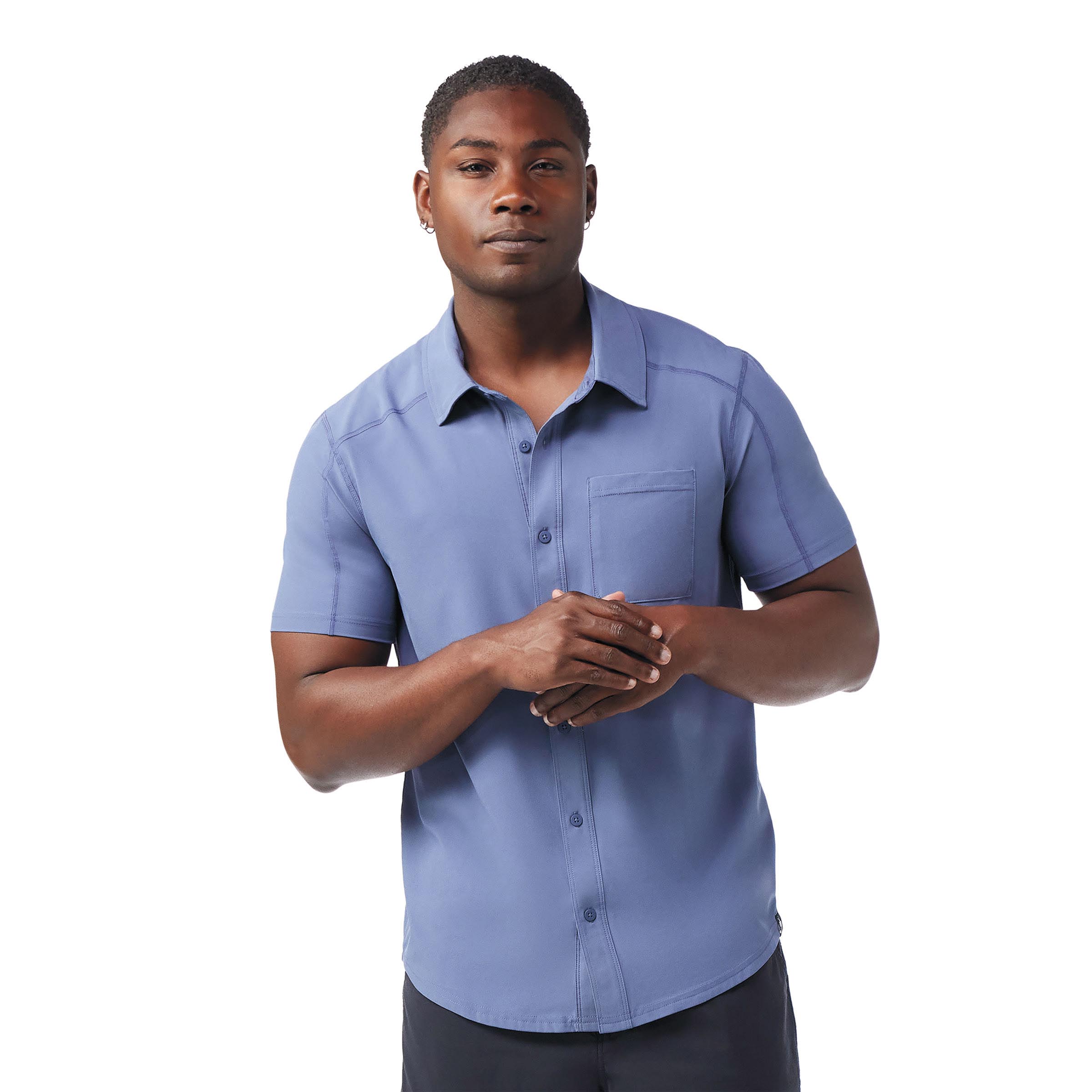 美品!OVERCOAT Wool Short Sleeve Shirt Men's Perfect Crew Short Sleeve Tee col. Neutral | Smartwool®