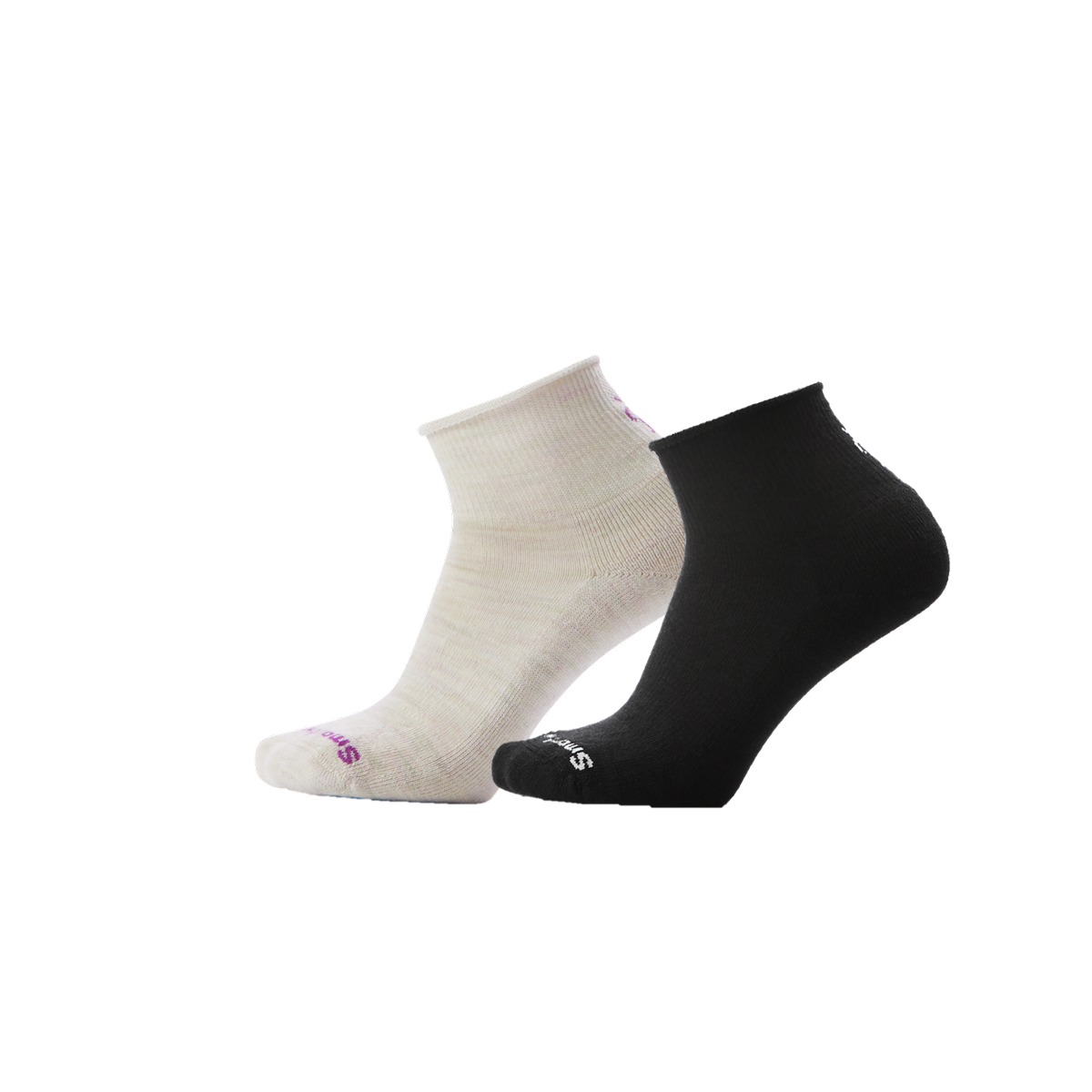 Everyday Roll Top Ankle Socks col. Black | Smartwool®